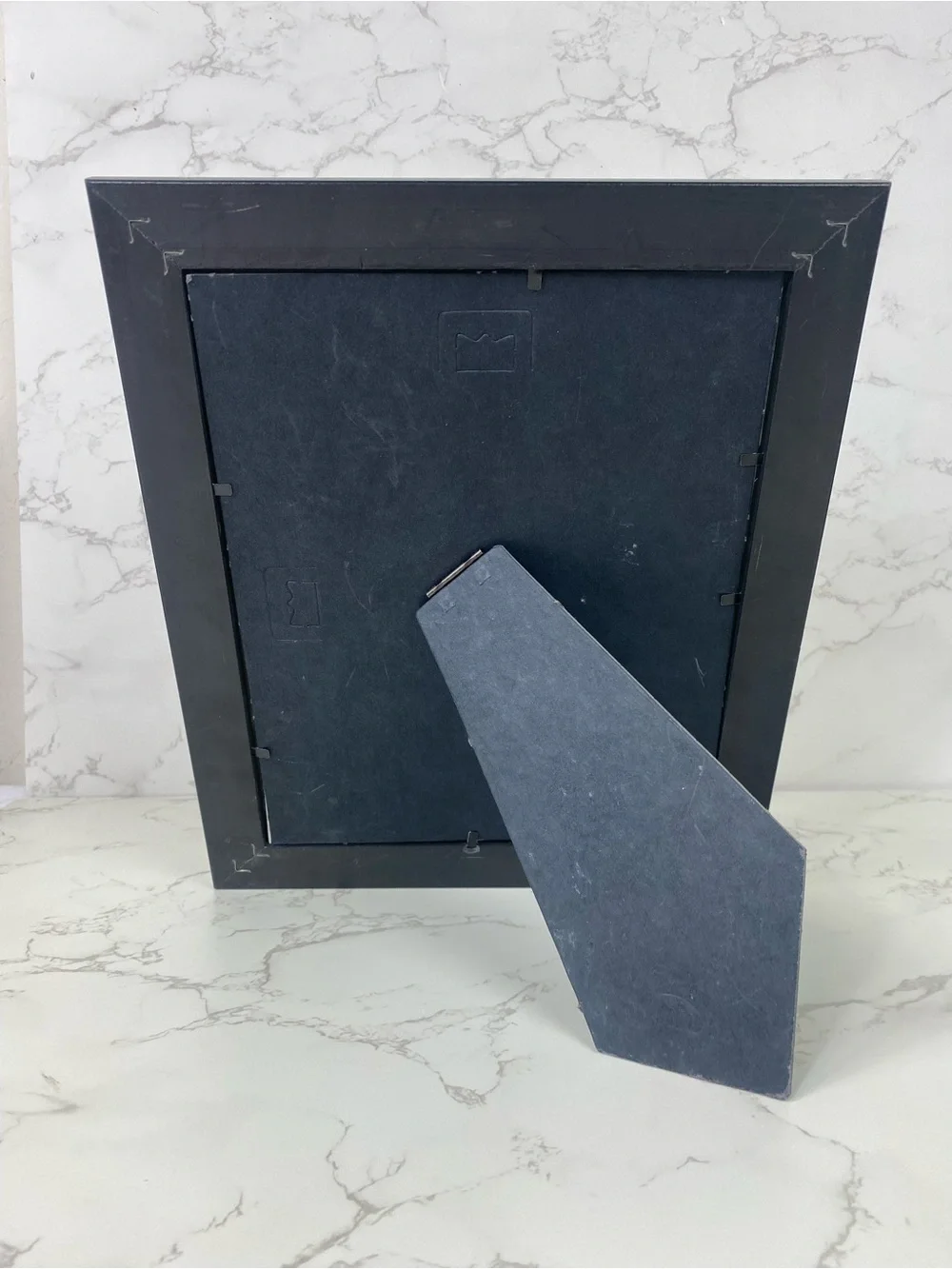 Classic Vintage Wood and Ornate Black Picture Frame with Cream Mat